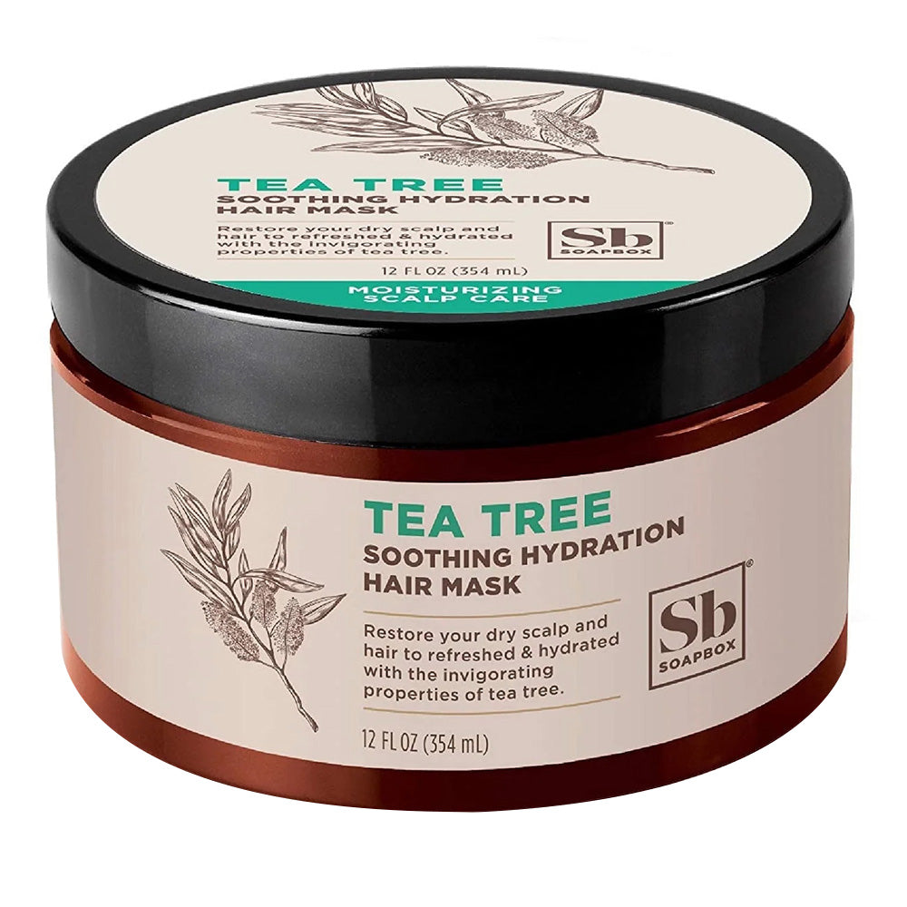 Soapbox Tea Tree Hair Mask Deep Conditioner for Dry Damaged Hair 12Oz (354ml)